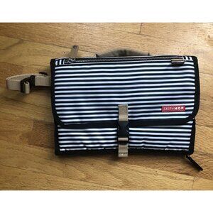Skip Hop Striped Take Along Diaper Changing Station Clutch